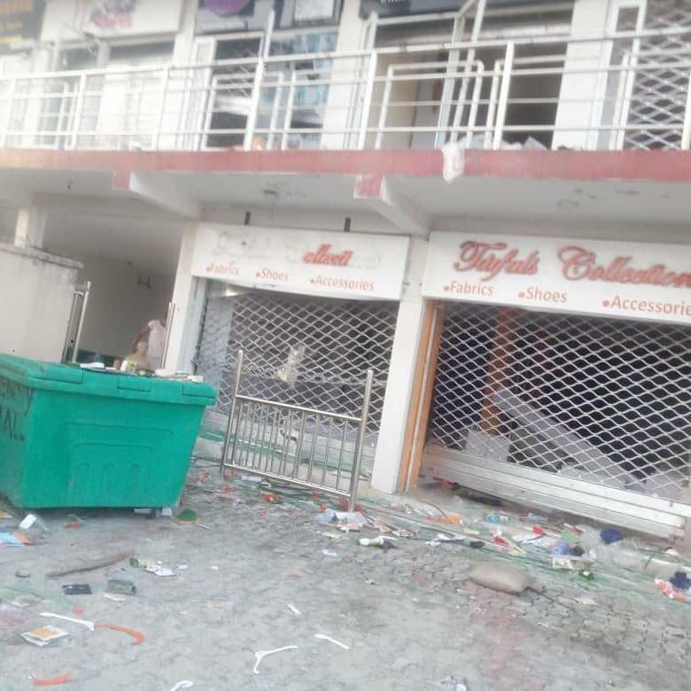 Uche Elendu shop looted