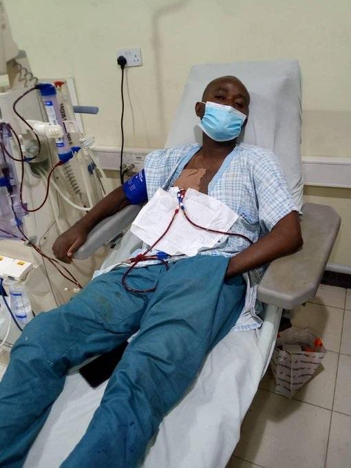 Ibrahim ahmed on sick bed