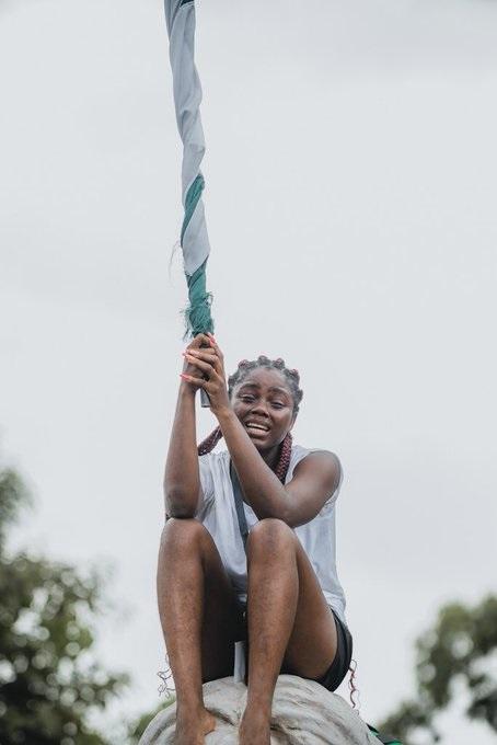 Lady Who Lost Three Brothers To SARs Mourn Tearfully During Protest In Enugu