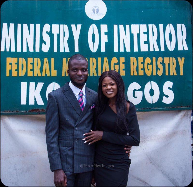 Man Joins #EndSARs Protest After His Court Wedding