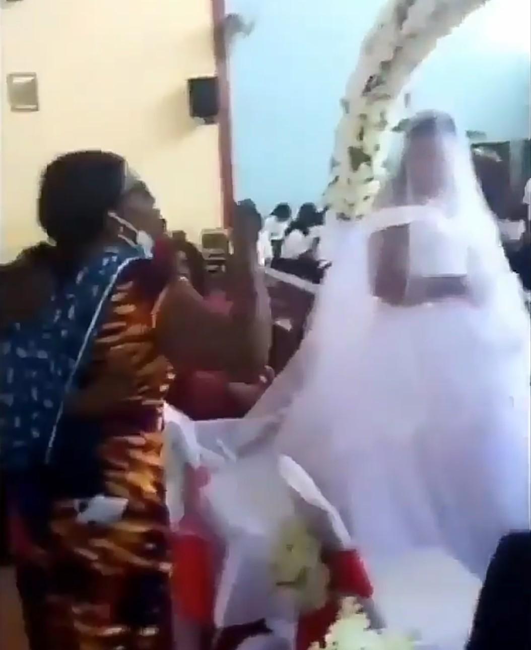 Man whose wedding was disrupted by wife and children, breaks silence