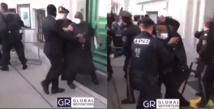 Nigerian government official attacked by angry Nigerians in Austria (Video)