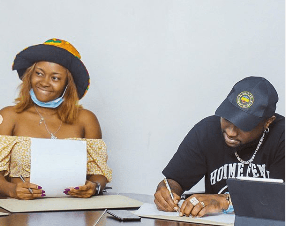 Davido signs female artiste, Liya to DMW records