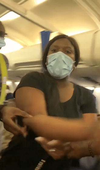 Lady Dragged Out Of Commercial Flight After Refusal To Keep 'Expensive Bag' In Cabinet (Video)
