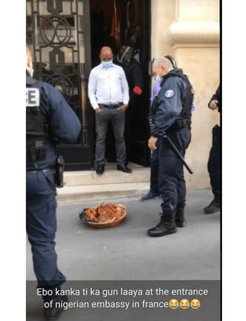 Sacrifice at Nigerian embassy France