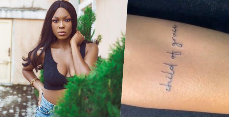 BBNaija reality star, Vee gets first ever tattoo