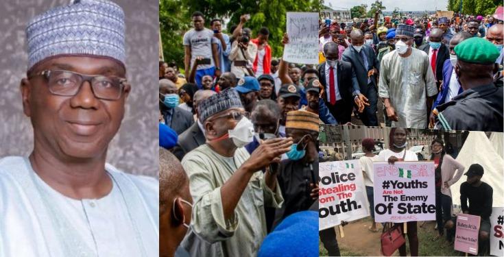 Governor Abdulrazaq, Deputy Join #EndSARS Protesters In Ilorin