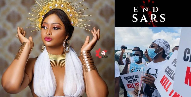 Etinosa Idemudia, #endsars protest