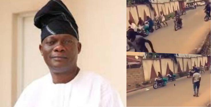 Hoodlums cart away brand new motorcycles after breaking into Senator Folarin's house in Ibadan (video)