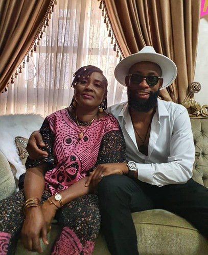 BBNaija's Tochi shows off his mum, showers her with sweet words