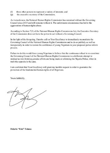 Falz Writes Letter To Buhari