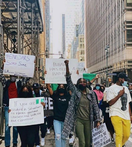 #EndSARS Protest In New York