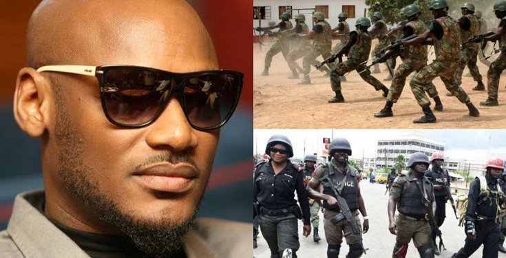 join #EndSARS - 2Baba tells security