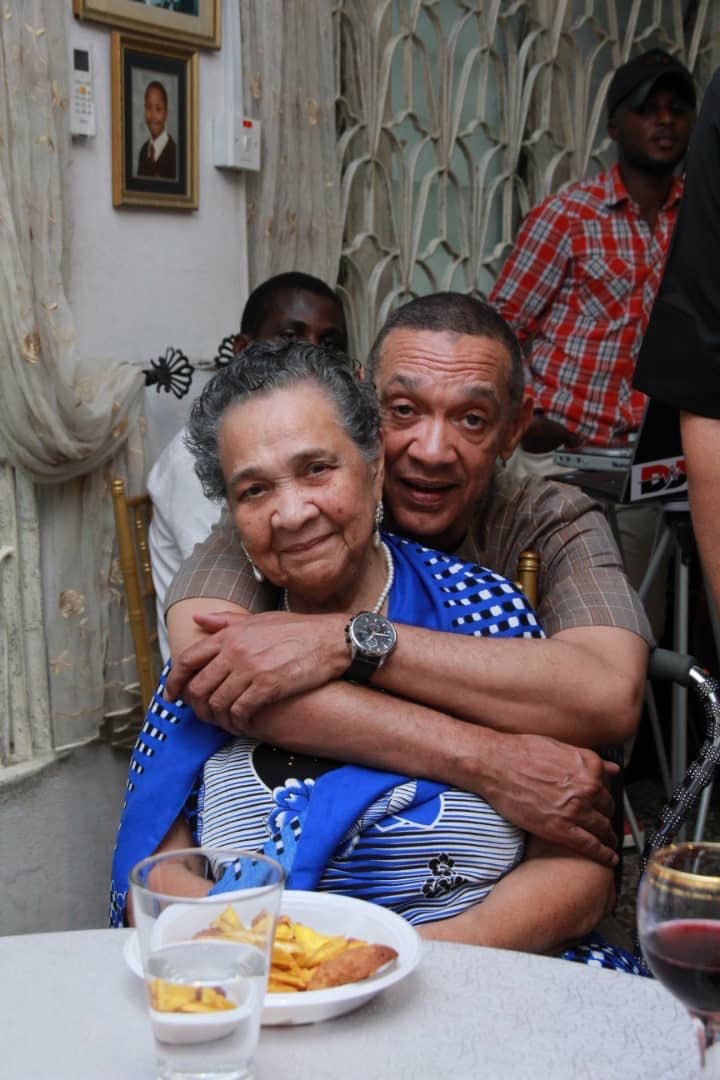 Ben Bruce celebrates his mother