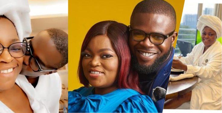Actress, Funke Akindele In Loved-Up Vacation With Husband