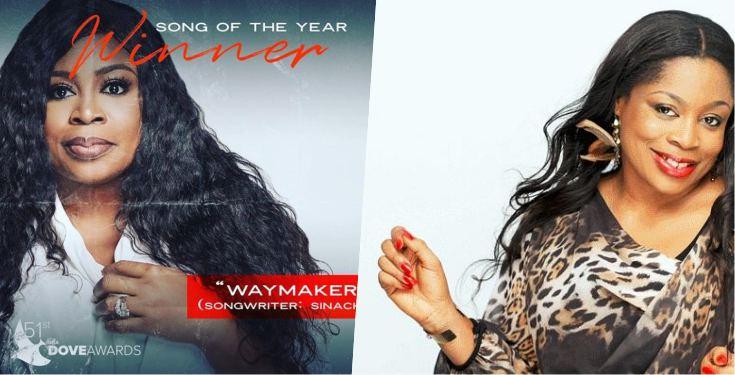 Dove Awards 2020: Sinach’s ‘Way Maker’ Awarded Song Of The Year