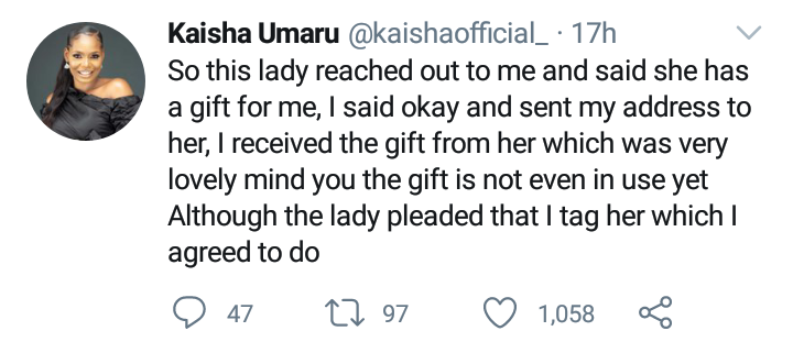Kaisha Drags Vendor Over A Gifted Item