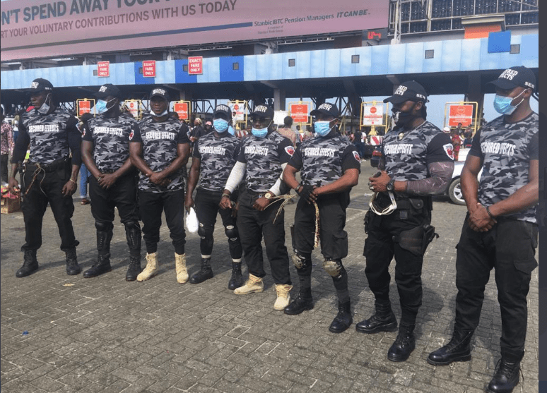 EndSars Protesters Are Getting Securities To Protect Them