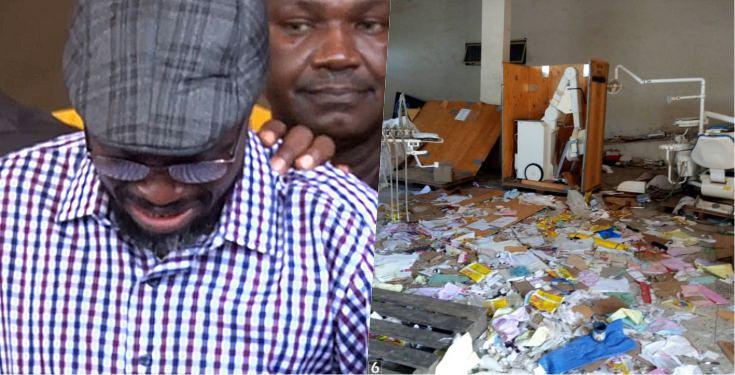 Kogi Commissioner Breaks Down In Tears As He Inspects Vandalized Medical Equipment