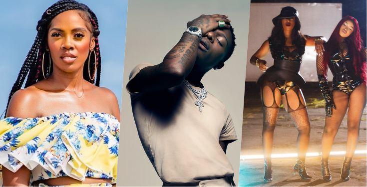 Tiwa Savage ignores Wizkid’s MIL album, trends song ‘Ole’ starring Tacha instead