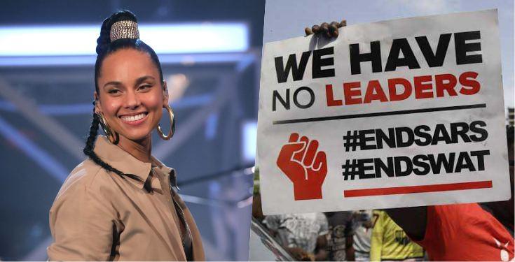 ‘Don’t Give Up’- Alicia Keys Lends Voice To #EndSARS Protest