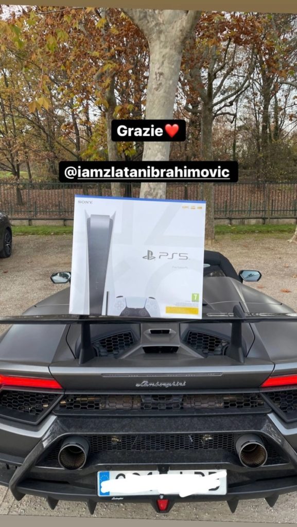 Footballer Zlatan Ibrahimovic buys AC Milan team-mates a PS5 each