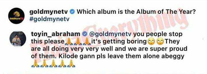 Toyin Abraham Slams Fans Comparing artistes Davido, Wizkid, And Burna Boy