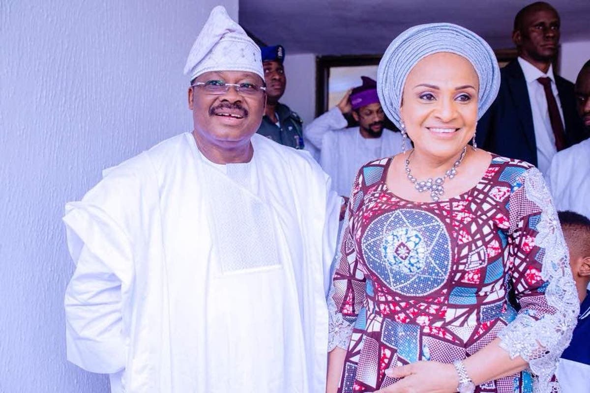 abiola ajimobi and wife, florence ajimobi