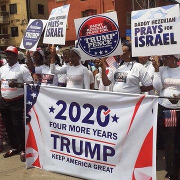 Nigerians rally for Donald Trump