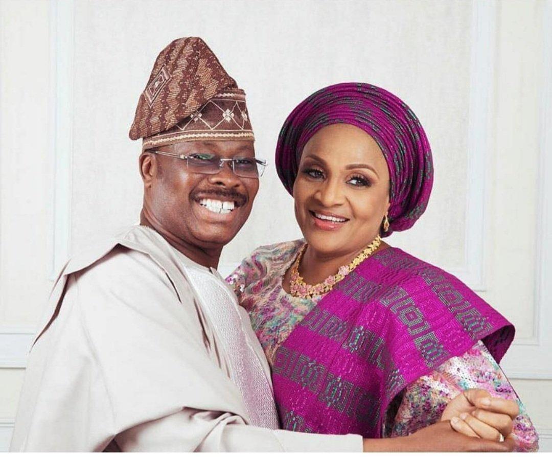 late abiola ajimobi and wife, florence ajimobi