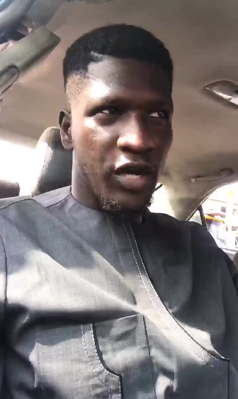 Man in pain as shoe shiner disappears with his shoe in