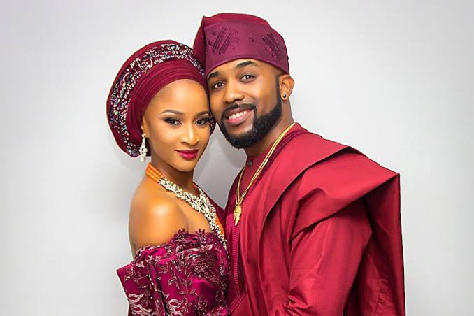 Banky and Adesua tease each other