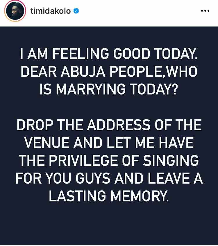 Lady gets to know her boyfriend wedded another lady after watching Timi Dakolo’s wedding performance