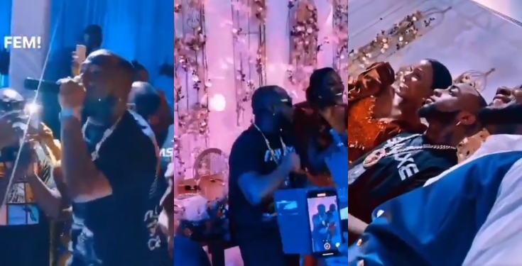 Davido crashes wedding