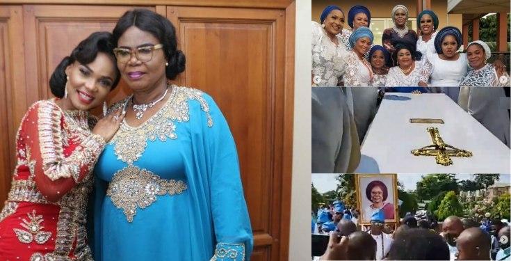Actress, Iyabo Ojo finally lays mother to rest (Video) burial