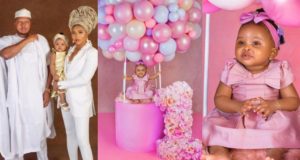 Stephanie Coker reveals face of daughter for the first time as she clocks 1