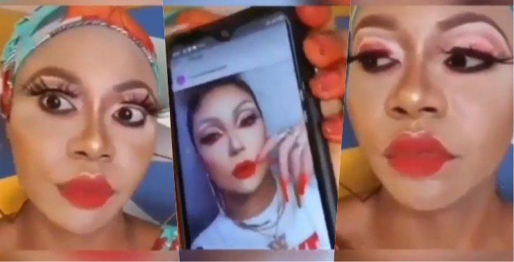 "Are you saying I am ugly" - Makeup artiste and client fights dirty over poor face beat (Video)