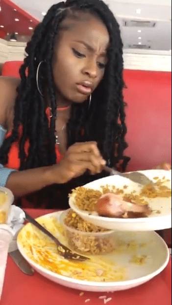 Nigerian lady fast food
