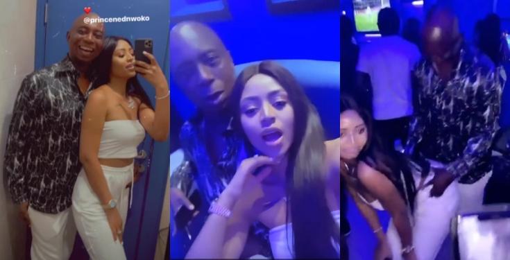 Regina Daniels twerks for her husband Ned Nwoko as they hit the club