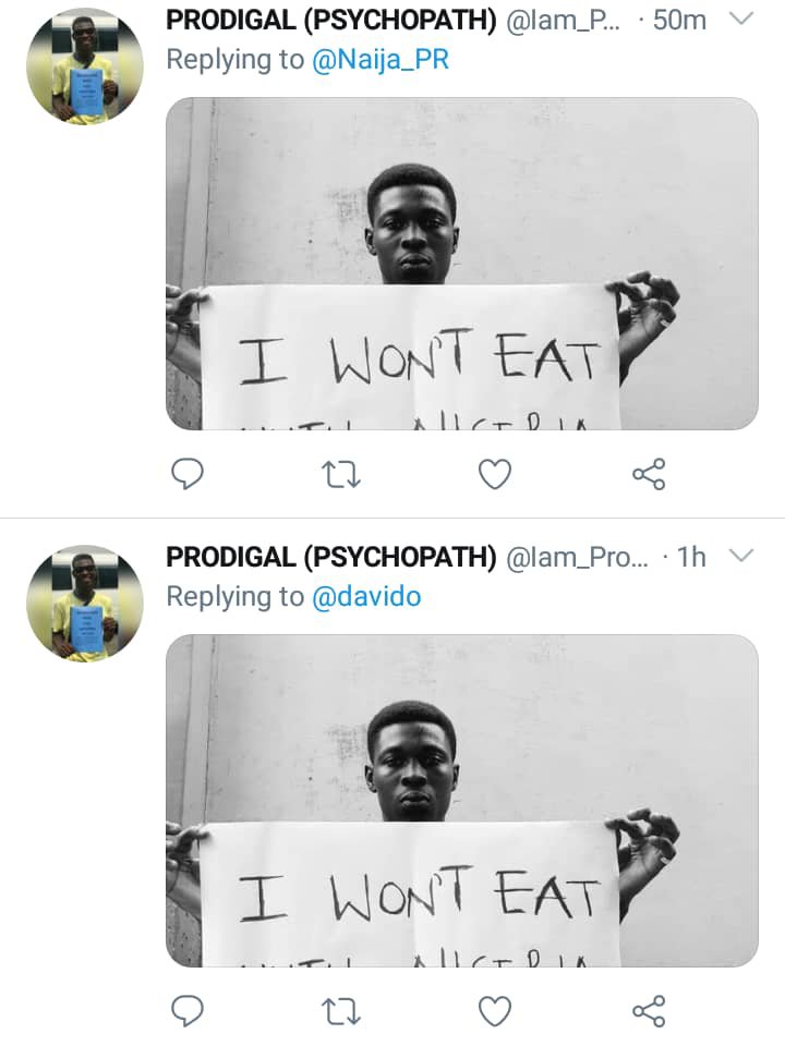 Man Vows Not To Eat Until Nigeria Gets Better