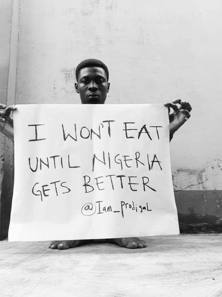 Man Vows Not To Eat Until Nigeria Gets Better