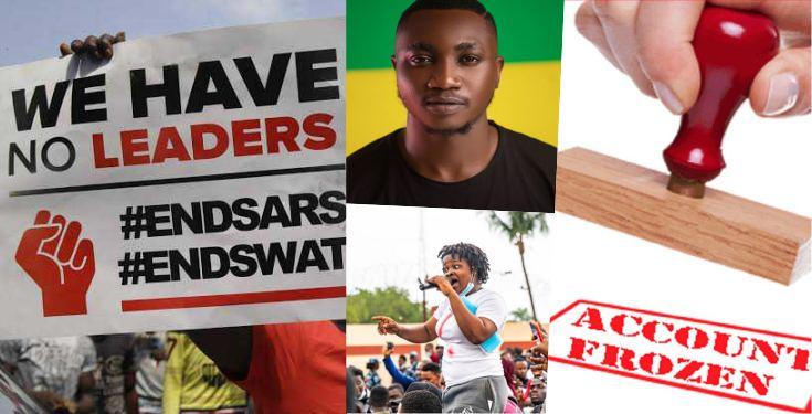 freeze bank accounts endsars promoters/influencers