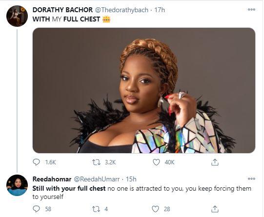 “Nobody Is Attracted To You, Stop Forcing Them To Yourself” – Fan Drags Dorathy Bachor