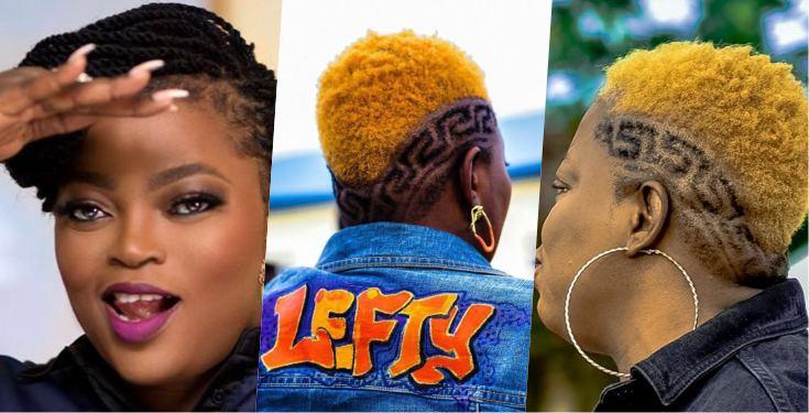 Funke Akindele rocks Versace customized haircut