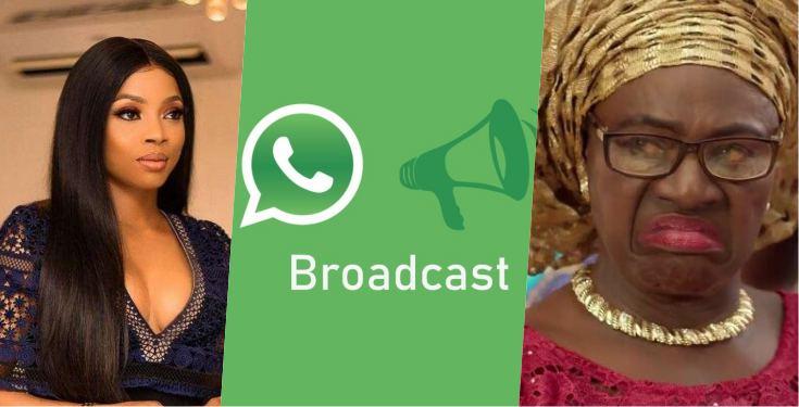 May God Deliver Our Mothers From WhatsApp Broadcast Messages – Toke Makinwa