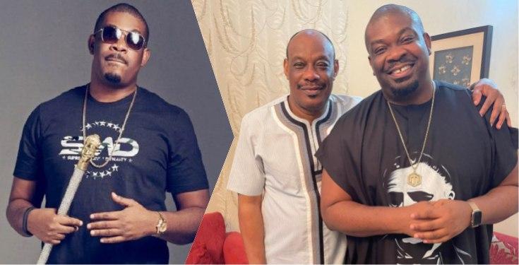 Don Jazzy Shares Photo of A Dad And Son Moment With His Father