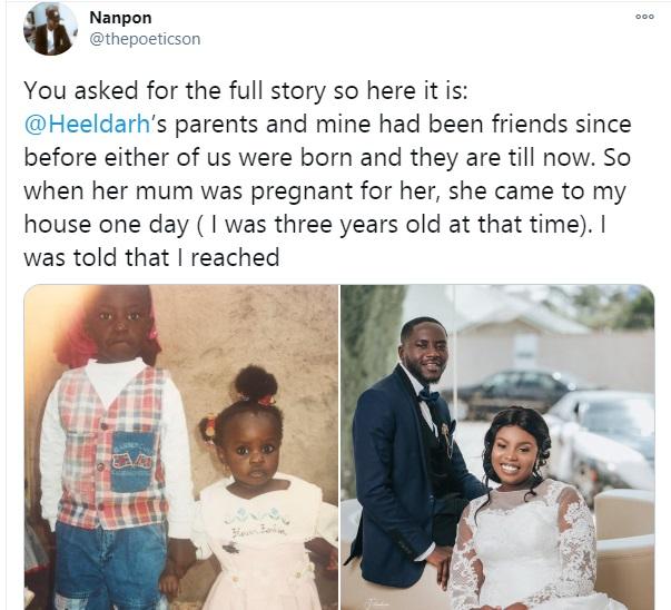 Man shares touching story on how he met his wife when he was 3-years-oldMan shares touching story on how he met his wife when he was 3-years-old