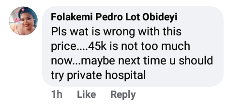 Man calls out hospital after being charged N45K for 'one hour child labour and successful delivery'