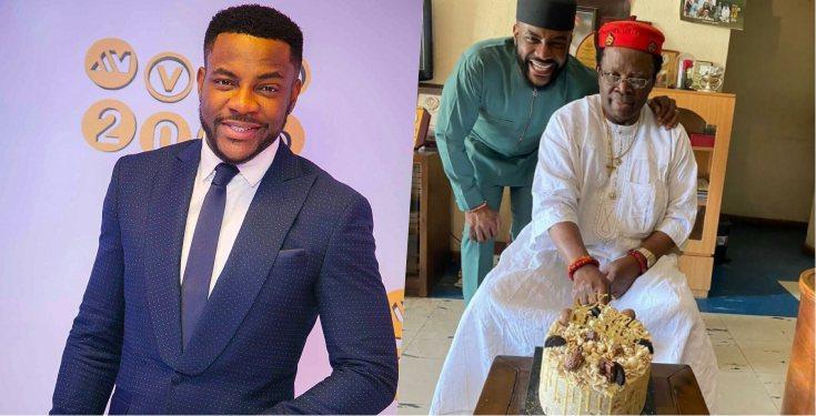 Ebuka celebrates 79th birthday of his father