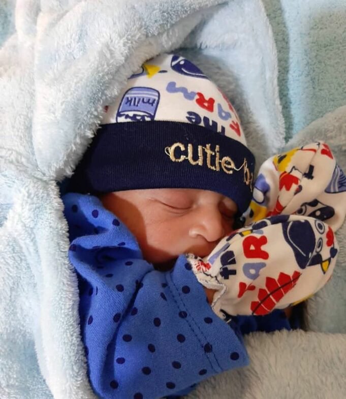 Couple excited as they welcome first child